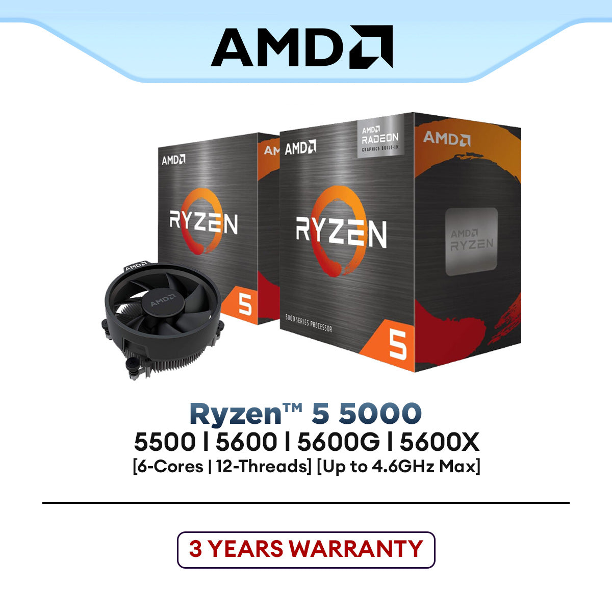 AMD Ryzen 5 5500 / 5600 / 5600G / 5500GT / 5600GT / 5600X / 5600XT