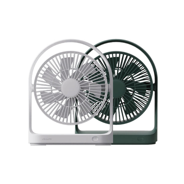 JISULIFE FA19 Portable Desktop Fan / Mini Table Fan / 4000mAh Rechargeable Battery / 4 Wind Speed / 270°Rotate