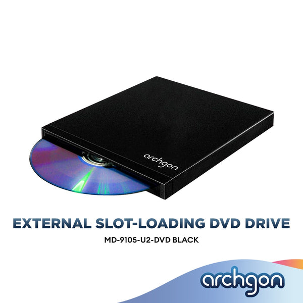 Archgon MD-9105-U2 Slot-in External DVD/CD Writer Burner, High Speed Data Transfer for Laptop/Desktop/MacBook/Mac OS