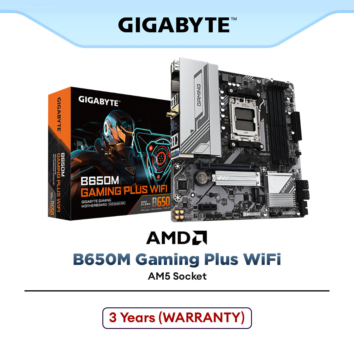GIGABYTE B650M GAMING PLUS WIFI Micro ATX (mATX) AMD Motherboard