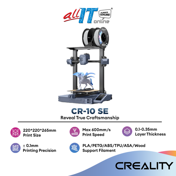 Creality CR-10 SE 3D Printer with High-speed Printing BL Touch Auto-Level Hardened Steel Nozzle / Hotend with 60W