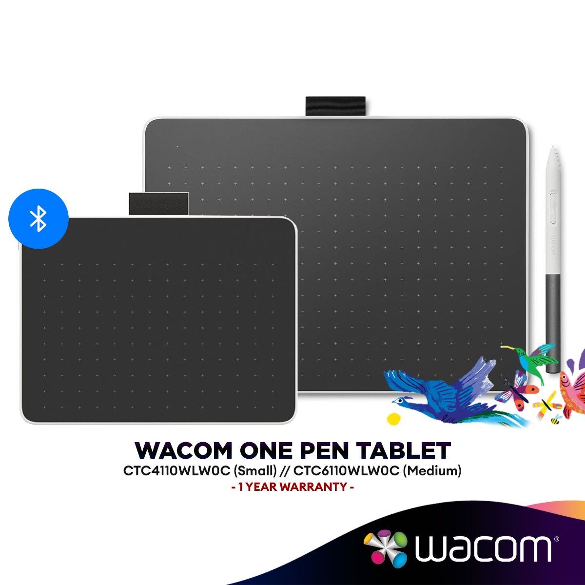 Wacom Small One By Wacom Medium Graphics Tablet Wacom One By Wacom