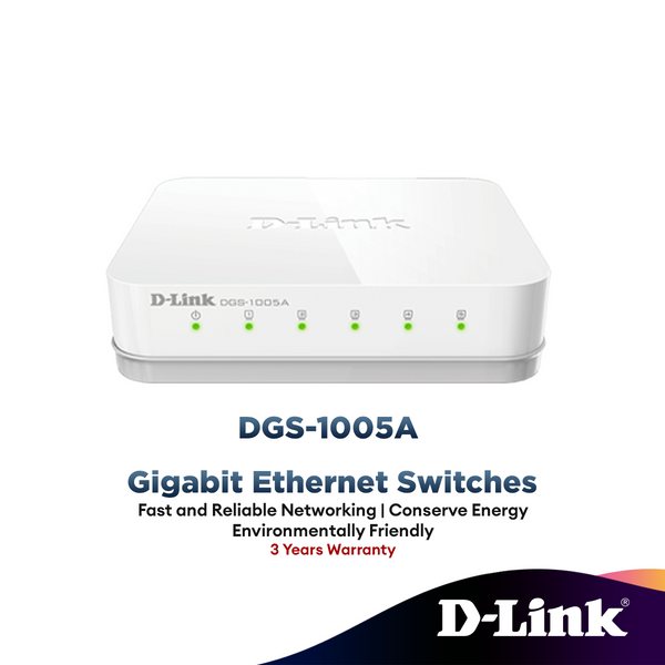 D-Link DGS-1005A 5-Port Gigabit Easy Desktop Switch