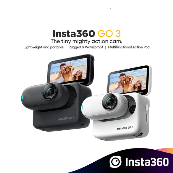 Insta360 GO 3 - The Tiny Mighty Action Camera (128GB) | Multifunctional Action Pod | Super Charged Battery | Waterproof
