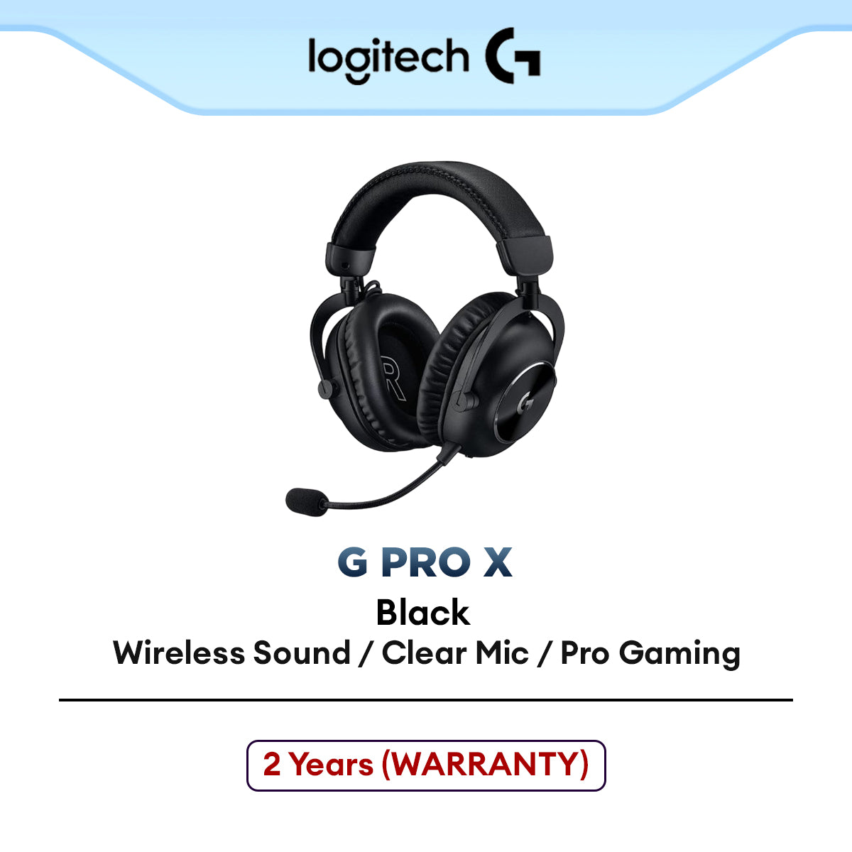 Logitech G PRO X Wireless Lightspeed Gaming Headset | 50mm PRO-G