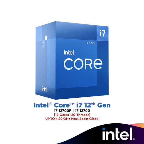 Intel® Core™ i7-12700F / i7-12700 (12-Core/20-Threads) Intel Processor | Intel 12th Gen CPU (LGA1700)