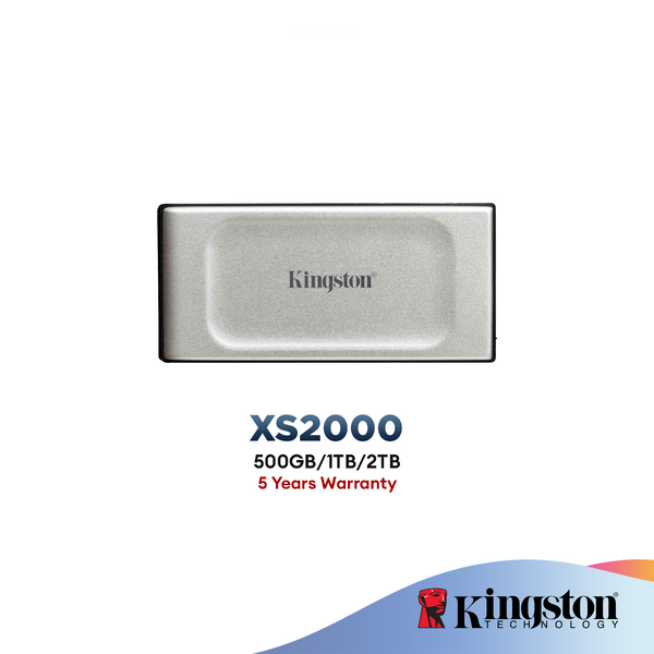 Kingston XS2000 (500GB/1TB/2TB) Portable SSD