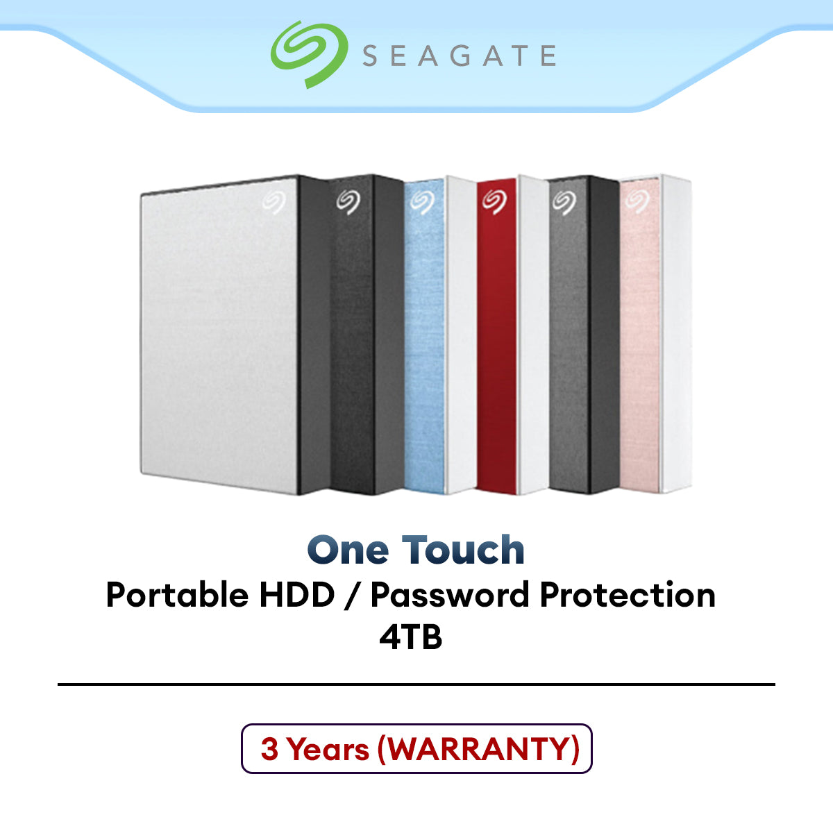 Seagate 4TB One Touch USB 3.0 Portable Hard Drive – ALL IT Hypermarket