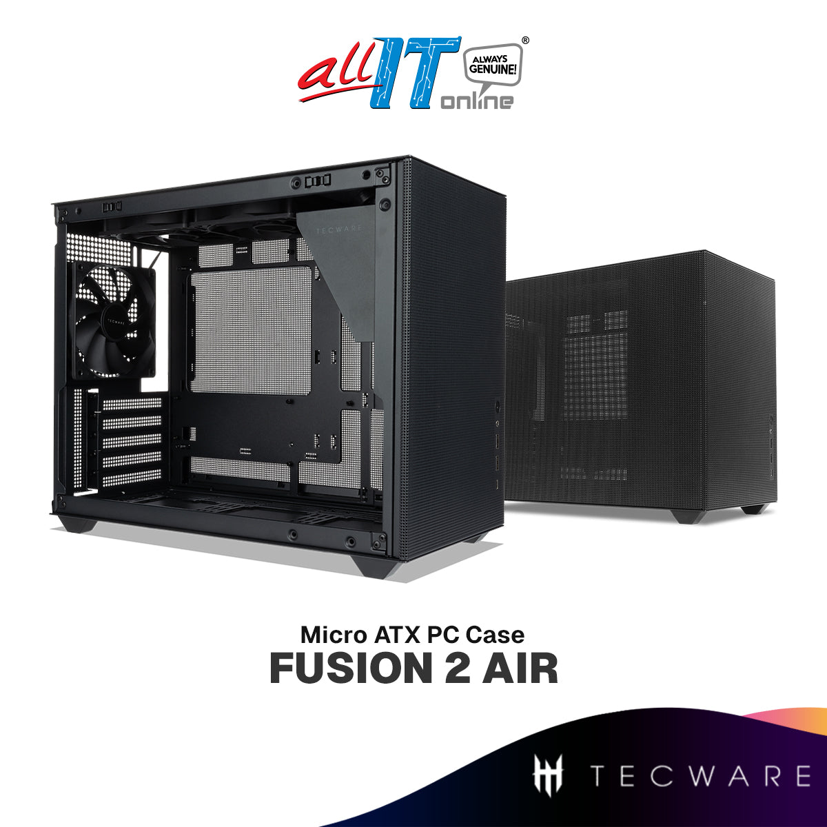 Pc Case Tecware Mini Itx Tecware Fusion AIR Micro ATX (mATX