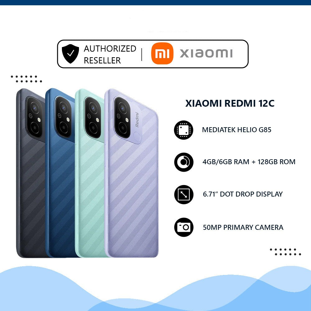 Xiaomi Redmi 12C Dual Camera Smartphone (Official Malaysia Set, Warran –  ALL IT Hypermarket