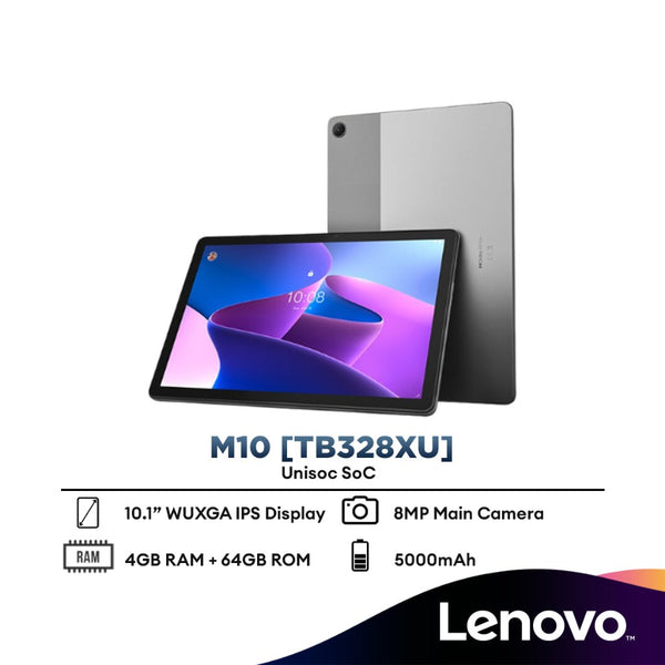 Lenovo Tab M10/ M10 Plus 3rd Generation LTE (4GB RAM, 64GB/128GB Storage) - TB328XU/TB128XU