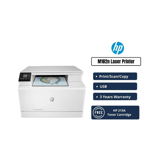 HP Color LaserJet Pro MFP M182n Multifunction Laser Printer