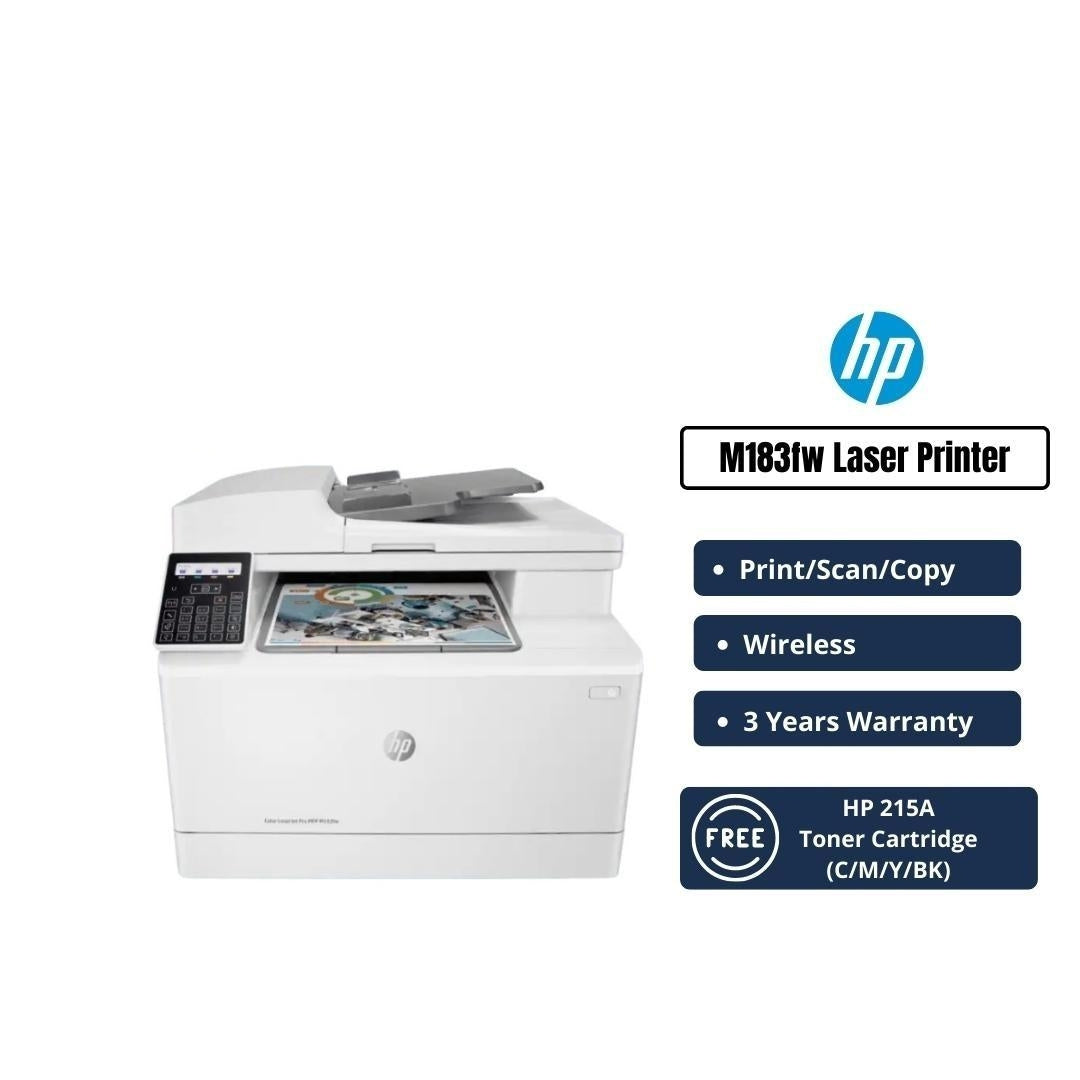 Product  HP Color LaserJet Pro MFP M183fw - multifunction printer - colour