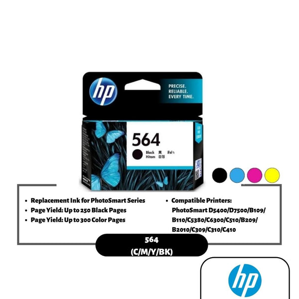 HP 564 Ink Cartridge (Black/Cyan/Magenta/Yellow)