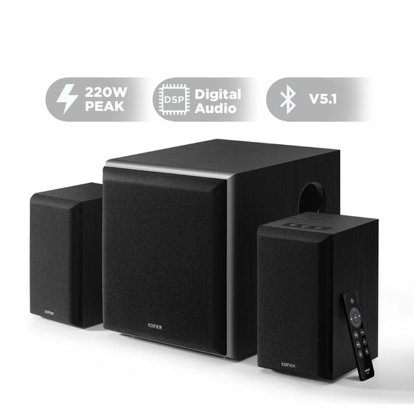 Edifier M601DB - 2.1 Home Theatre Active Speaker with Bluetooth 5.1 | Class D Amplifier | Digital Signal Processing