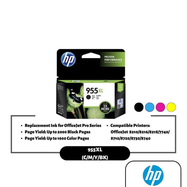 HP 955XL Ink Cartridge (Black/Cyan/Magenta/Yellow)