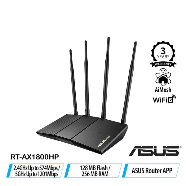 Asus RT-AX1800HP AX1800 Dual Band WiFi 6 with MU-MIMO