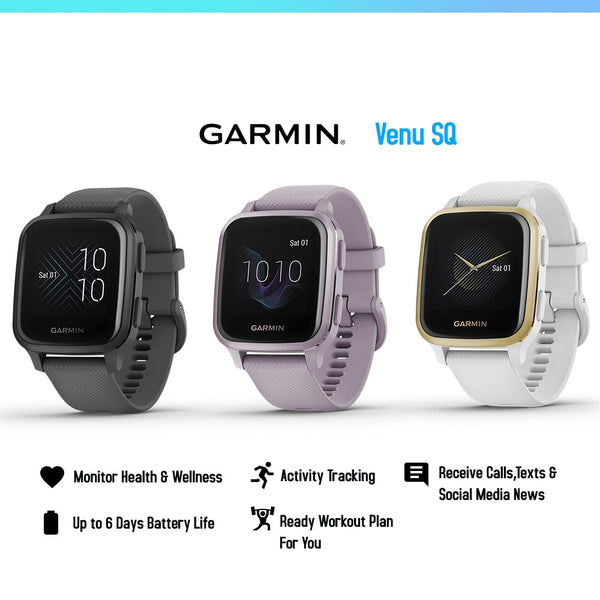 Garmin Venu SQ GPS Smartwatch (Non-Music Edition)