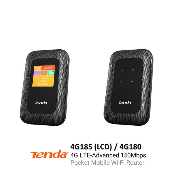 Tenda 4G185 (LCD) / 4G180 4G LTE-Advanced 150Mbps Pocket Wi-Fi Mobile Router