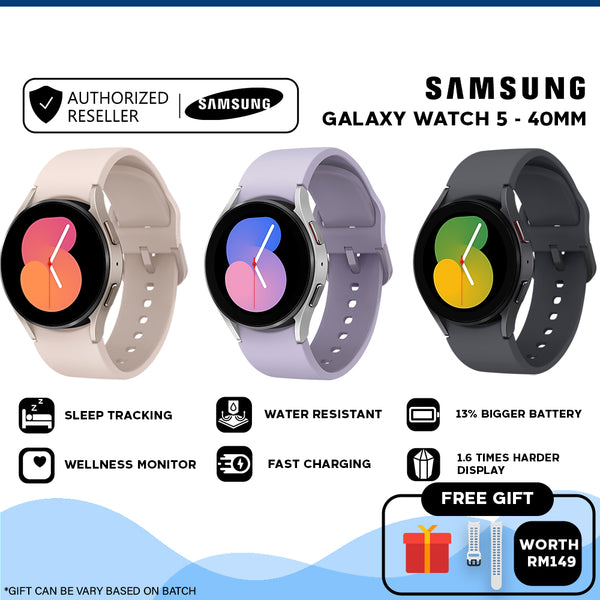 Samsung Galaxy Watch 5/Watch 5 Pro, Sleep Tracking, Fast Charging, Water Resistant, Health Monitor (40mm/44mm/45mm)