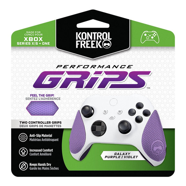 KontrolFreek Performance Grips for XBOX One Series X/S Controller [Purple/Black XT]