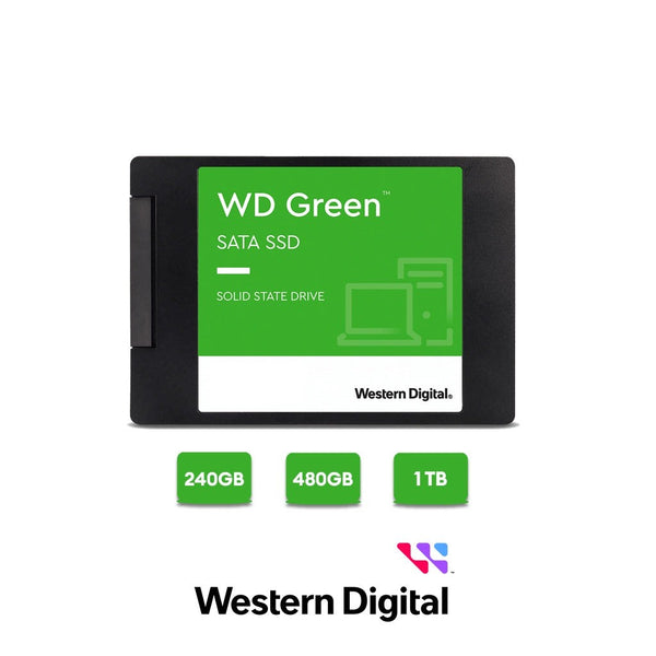 Western Digital WD Green 2.5" SATA III SSD ( 240GB / 480GB / 1TB ) Solid State Drive 3 Years Warranty
