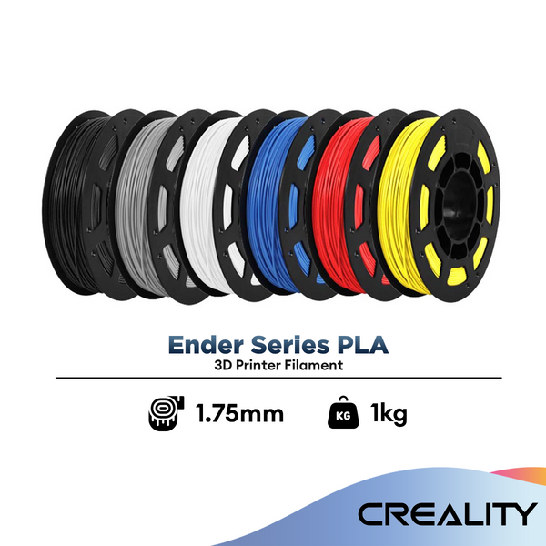 Creality Ender Series PLA Filament 1.0kg 1.75mm Ender-PLA (Black/Grey/White/Red/Blue/Yellow)