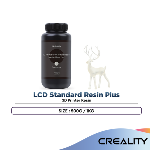 Creality LCD Standard Resin Plus 3D Printer Resin Standard Rigid LCD UV Resin (500g / 1kg)