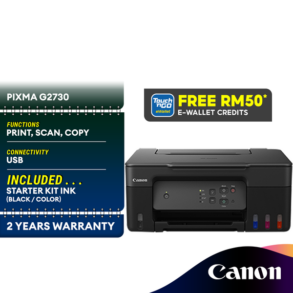 Canon PIXMA G2730 Multifunction Refillable Ink Tank Printer with Low-cost Ink Bottles