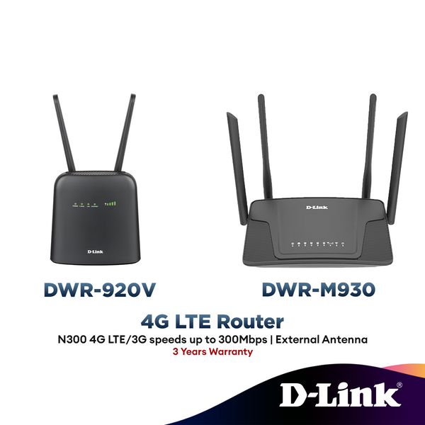 D-Link DWR-920V / DWR-M930 N300 Gigabit LAN 4G LTE Router similar with MR200 MR6400 4G680V2 DWR-921