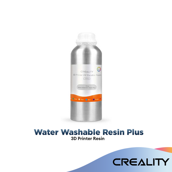 Creality LCD Water Washable Resin Plus 3D Printer Resin 1.0kg Water Washable LCD UV Resin (White/Grey/Flesh)