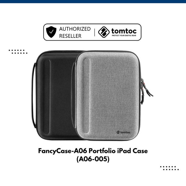 Tomtoc Smart Padfolio Eva Case Plus for iPad Pro 11inch (A06-005)(Black/Grey)