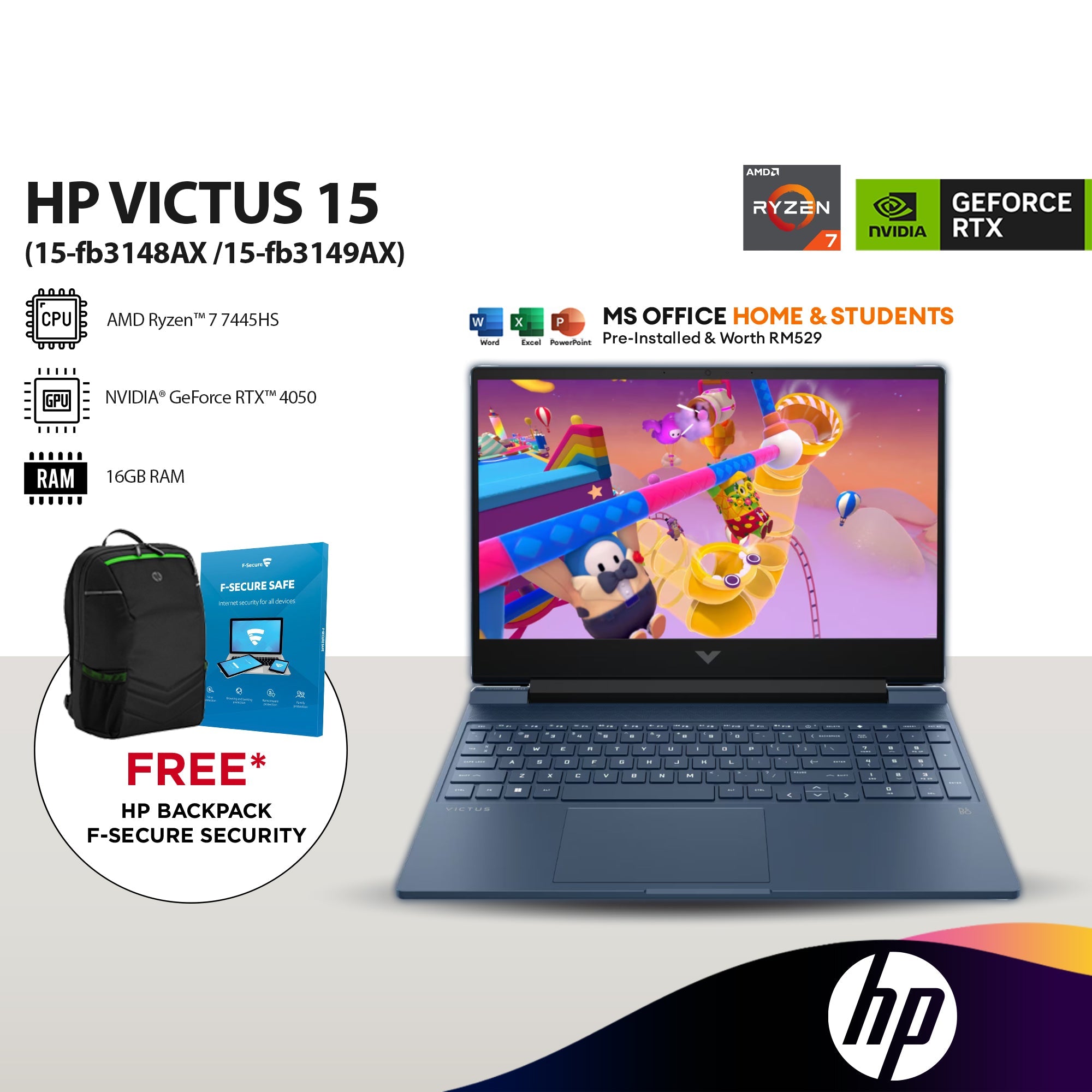 HP Victus 15-FB3148AX/3149AX 15.6