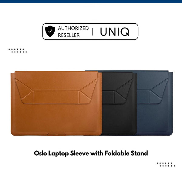 UNIQ Oslo - Laptop Sleeve with Foldable Stand (Up to 14”)