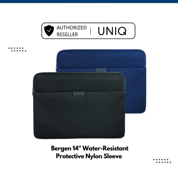 Uniq Bergen Laptop Sleeve (14'') (Black/Blue)