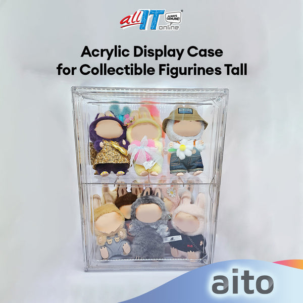 Acrylic Display Case for Collectible Figurines Tall
