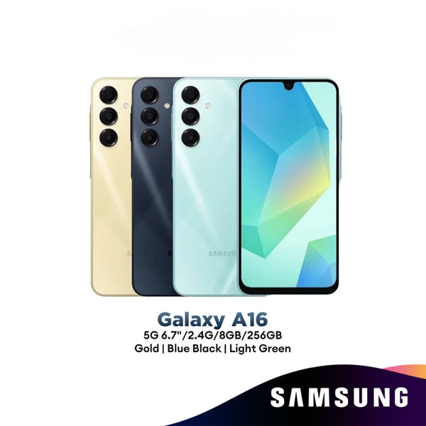 Samsung Smartphone Galaxy A16 5G 6.7"/2.4G/8GB/256GB [Gold | Blue Black | Light Green]