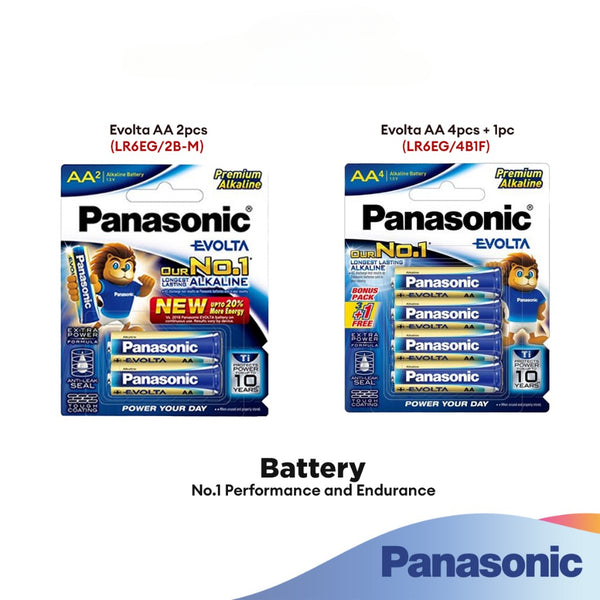 Panasonic Alkaline | Evolta | Super Saver | Eneloop Battery | AA/AAA/ 2pcs/4pcs/6pcs