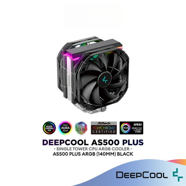 DeepCool AS500 Plus High Performance ARGB CPU Cooler | Intel & AMD CPU Air Cooler