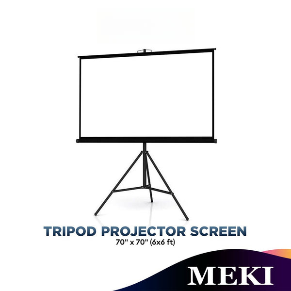 Meki Tripod Projector Screen 70" x 70" (6 x 6 feets)
