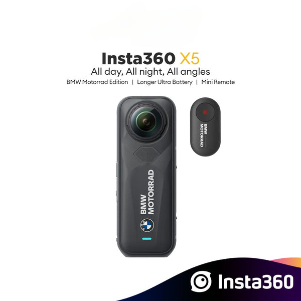 Insta360 X5 BMW Motorrad Edition |Waterproof 8K 360 Video 72MP Photo Dual Lens Action Camera | Leading Low Light