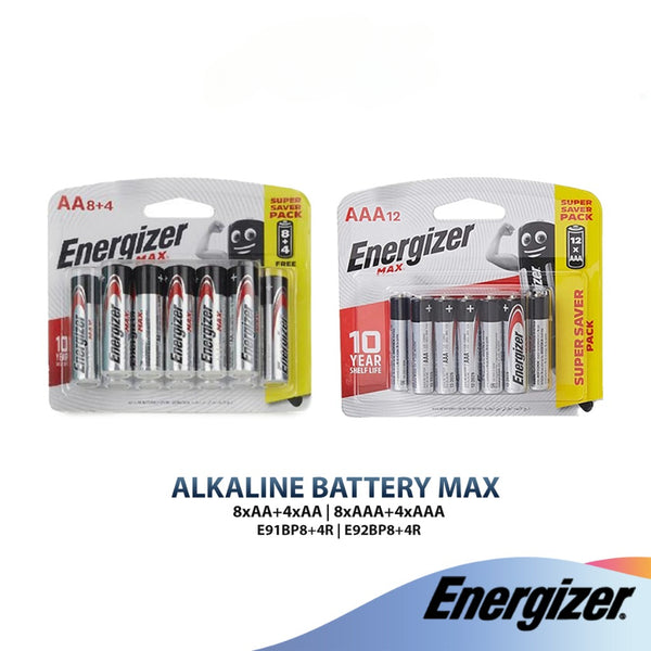 Energizer Max Akln 8xAA+4xAA | Small in size Big in Power