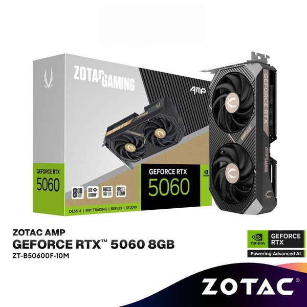 ZOTAC GeForce RTX 5060 AMP 8GB GDDR7 Graphics Card | ZT-B50600F-10M