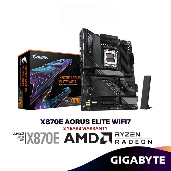 GIGABYTE X870E AORUS ELITE WIFI7 (ATX) AMD Gaming Motherboard | AMD AM5 Socket
