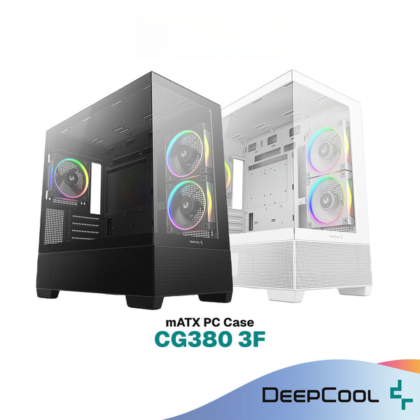 DEEPCOOL CG380 Micro-ATX (mATX) PC Case | Black / White