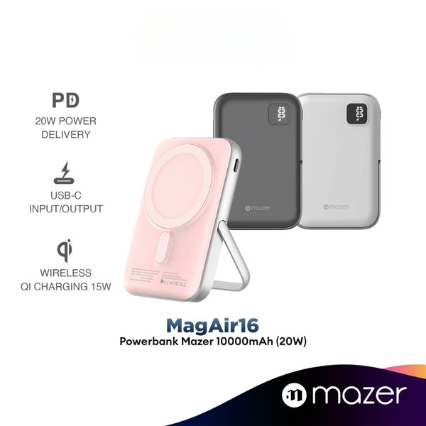 Mazer MagAir16 10,000mAh Magnetic Wireless Power Bank