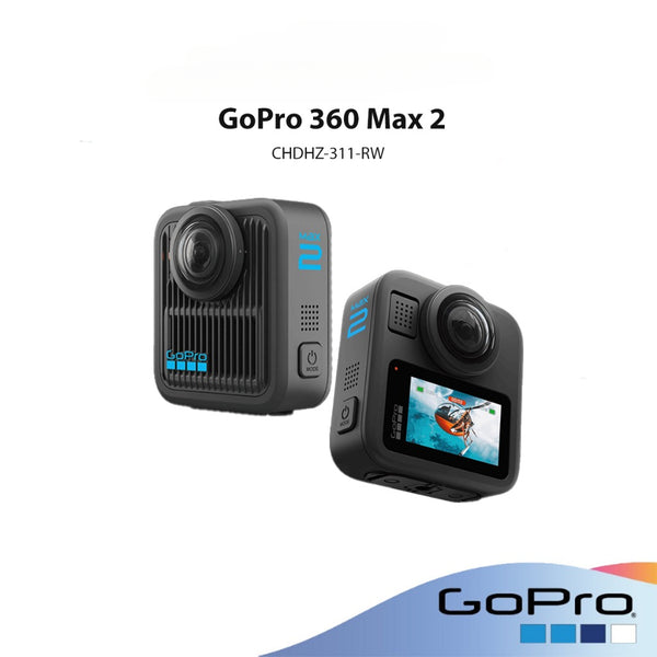 GoPro 360 Max 2 (CHDHZ-311-RW) [360° Audio Capture/8K 360° Video/Wi-Fi 6 and Bluetooth 5.3 Connectivity/Voice Control]