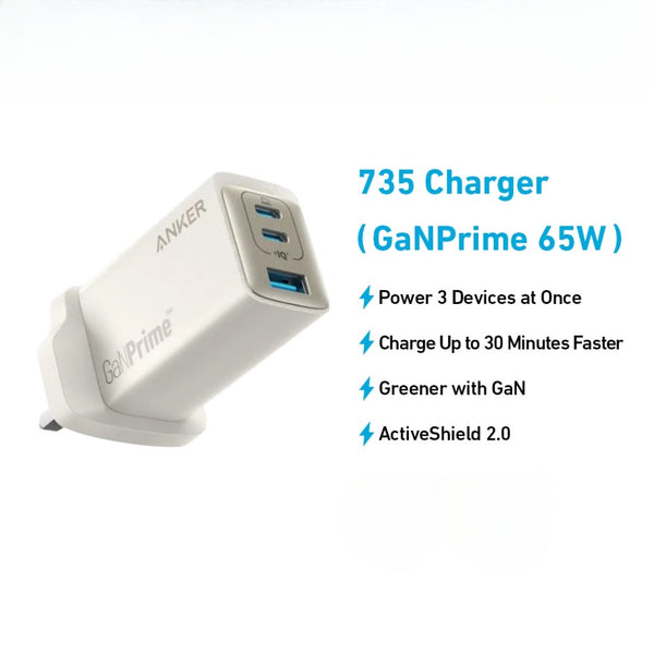 Anker 735 GaN Prime Charger - Golden (65W)