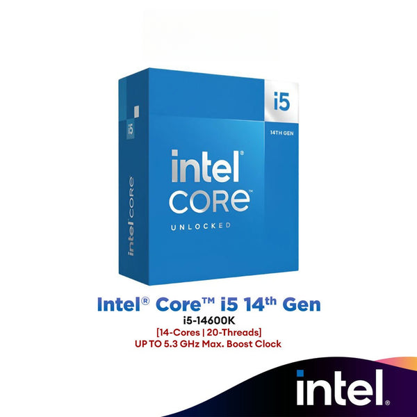 Intel® Core™ i5-14600K (14-Core/20-Threads) Intel Processor | Intel 14th Gen CPU (LGA1700)