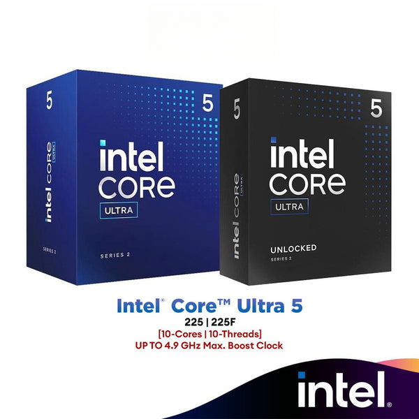 Intel® Core™ Ultra 5 225 / 225F (10-Core/10-Threads) Intel Processor | Intel Ultra Series 2 (LGA1851)